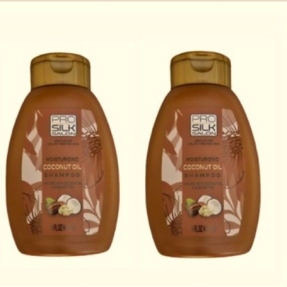 💥 PRO SILK SALON MOISTURIZING SHAMPOO Coconut 🥥 Oil ( Pack OF 2)414ML🎉